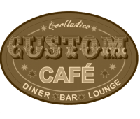 custom cafe logo sepia